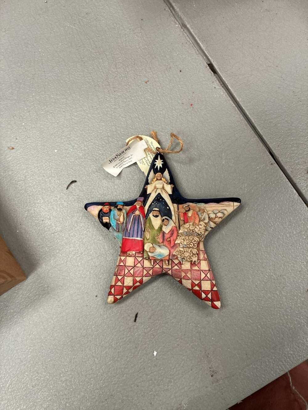 Jim Shore Heartwood Creek Nativity Star Hanging Ornament #4010627